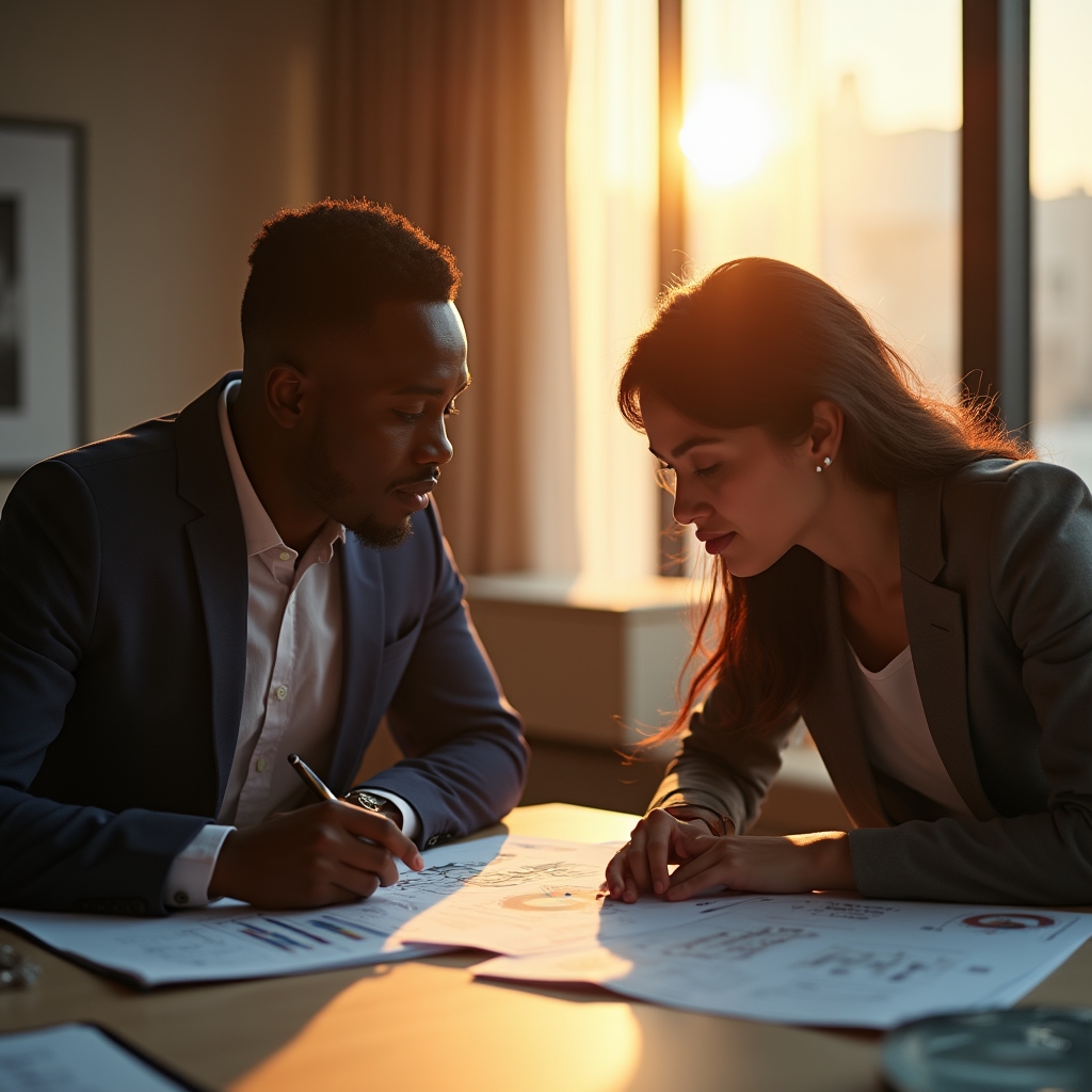 Consulente che affianca un team marketing nell'analisi di un cruscotto dati